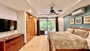 Master bedroom with king bed