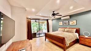 Master bedroom with king bed