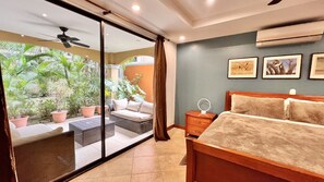 Master bedroom with king bed