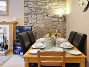 Convenient dining area | Baldowrie Farm Cottage, Kettins, near Blairgowrie