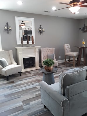 Gorgeous charming living dining open loft feel
