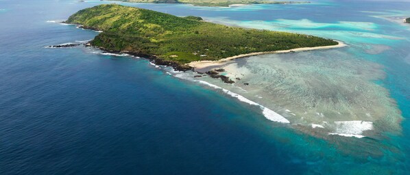 Natabe Retreat located at the Western tip of Tavewa Island
