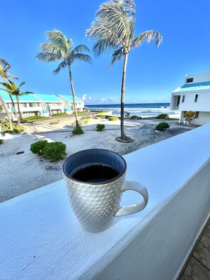 Watch and listen to the waves  start your day with your morning coffee