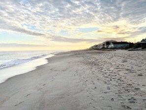 Beautiful beach across the street