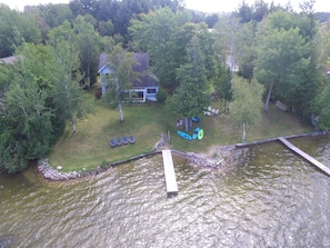 On the lake, two lots
