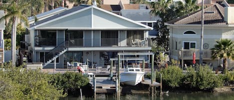 View of our home from the Indian Rocks bridge