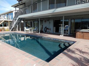 Large salt water pool