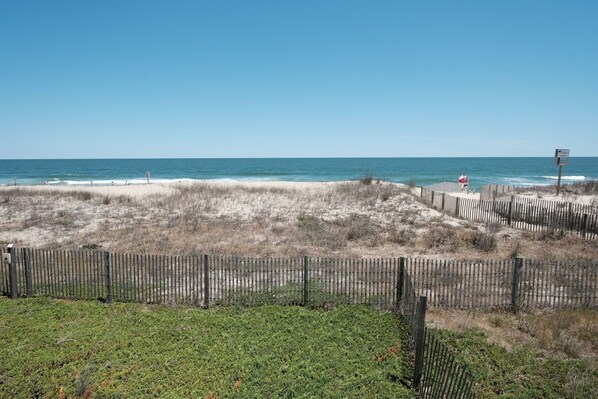 View of ocean from wraparound deck