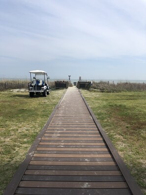 Just a few short steps from your room to the awesome ocean breeze.