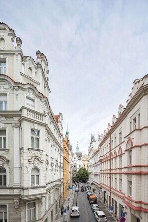 View to Pařížská street from the apartment