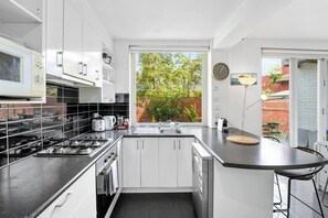 Kitchen Electric stove and cooktop with Cafe style window