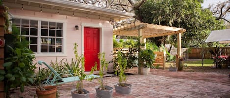 Entrance to Guest Suite with the Patio/Pergola to the right.
