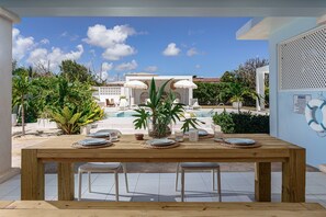 Dinning area on Rear Patio