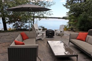 Waterfront patio