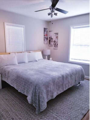 Comfortable memory foam beds that guests say they got their best nights sleep on