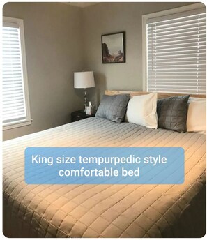 Comfortable King size Tempur-Pedic style memory foam