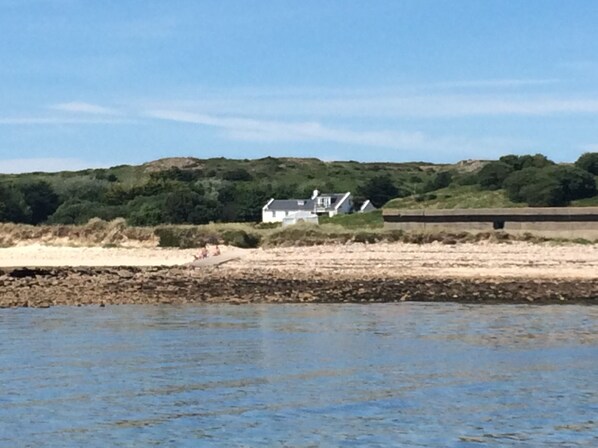 The  House and  Cottage from Fort Raz causeway
