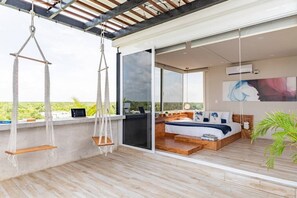 Swings and outdoor work bar