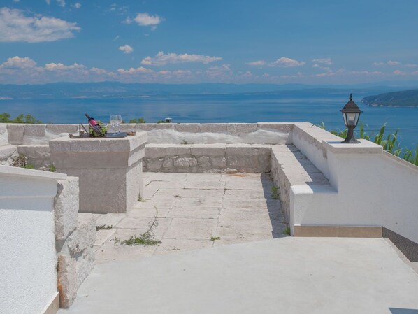 Wall, Property, Stairs, Sea, Architecture, Vacation, Summer, House, Tourism, Building