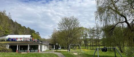 Cloud, Sky, Plant, Tree, Natural Landscape, Vehicle, Building, Grass, Landscape