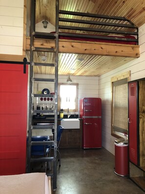 View of Loft with 2 Single Mattresses