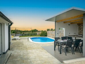 Meubles, Mobilier De Jardin, Piscine, Chaise, Domicile, Ombre, Composite, Tableau De Plein Air, Patio, Plate-Forme