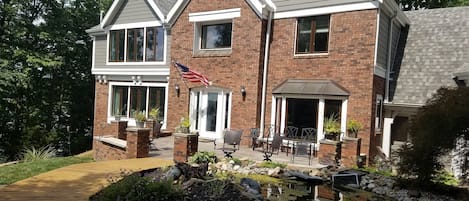 Front entry way and patio