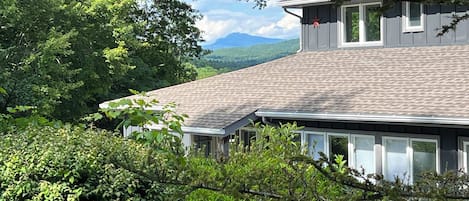 House and view of Grandfather Mountain.