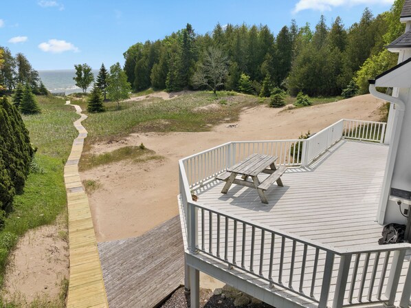 Boardwalk to the Lake! Sand Dunes on Lake Michigan