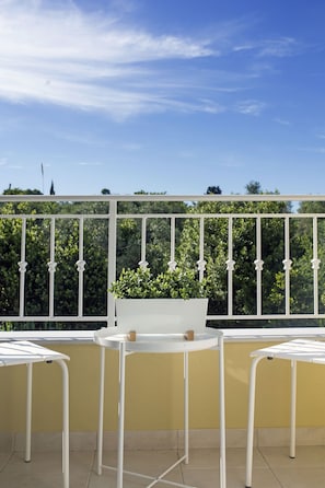 Blick vom Balkon