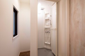 It is a shower room in the room