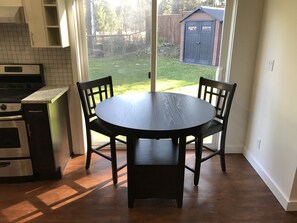 Dining table for two
