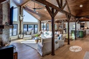 Living Area &amp; Fireplace