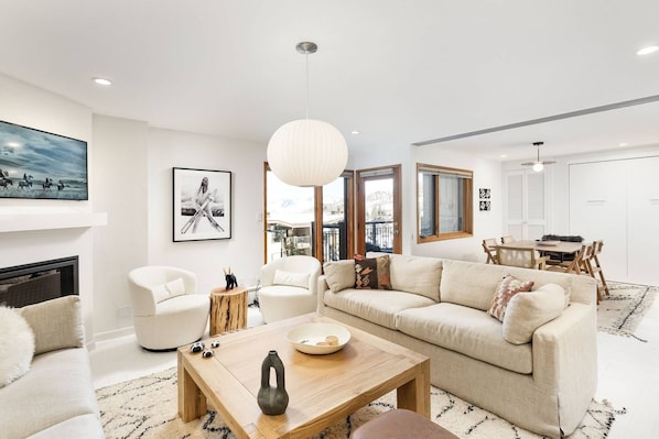 The newly renovated condo is a bright and inviting space to call home when visiting Snowmass!