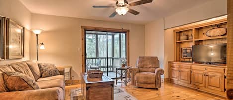 Jasper Vacation Rental | 1BR | 2BA | Stairs Required | 900 Sq Ft