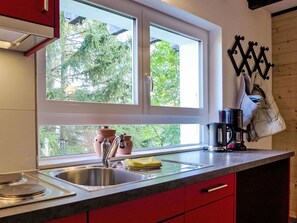 Kitchen Sink, Cabinetry, Sink, Tap, Property, Countertop, Window, White, Kitchen, Wood