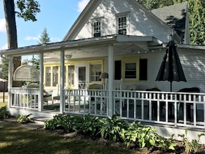 Back porch side view.