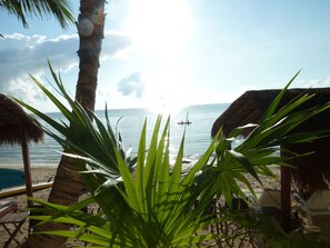 A morning kayak or coffee on the beach.  All water toys are included!