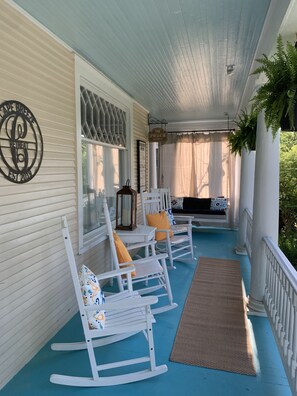 Large Wrap Around Front Porch Swing, Rocking Chairs 