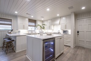 Kitchen Pic #2. Large Wine & Beverage Fridge and Many Appliances. 