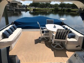 Large deck for grilling and entertaining.