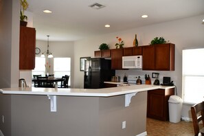 Breakfast bar seating for easy entertaining