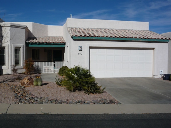 Front view of house