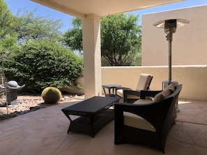 backyard, picture facing east. Heater #1