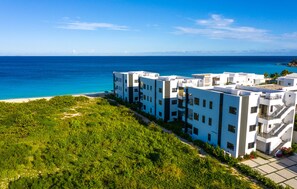 Anguilla's newest resort on Meads Bay Beach. Villa C is third from water.