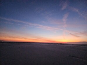 sunset on the beach