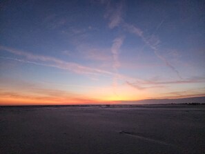 sunset on the beach