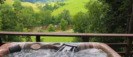 Enjoy the view from the hot tub