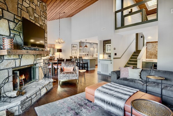 Open floor plan provides room to spread out and spend time together.