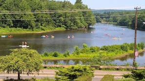 What a view! Kayak, canoe, paddleboard, walk, jog, bike, or just relax & enjoy!